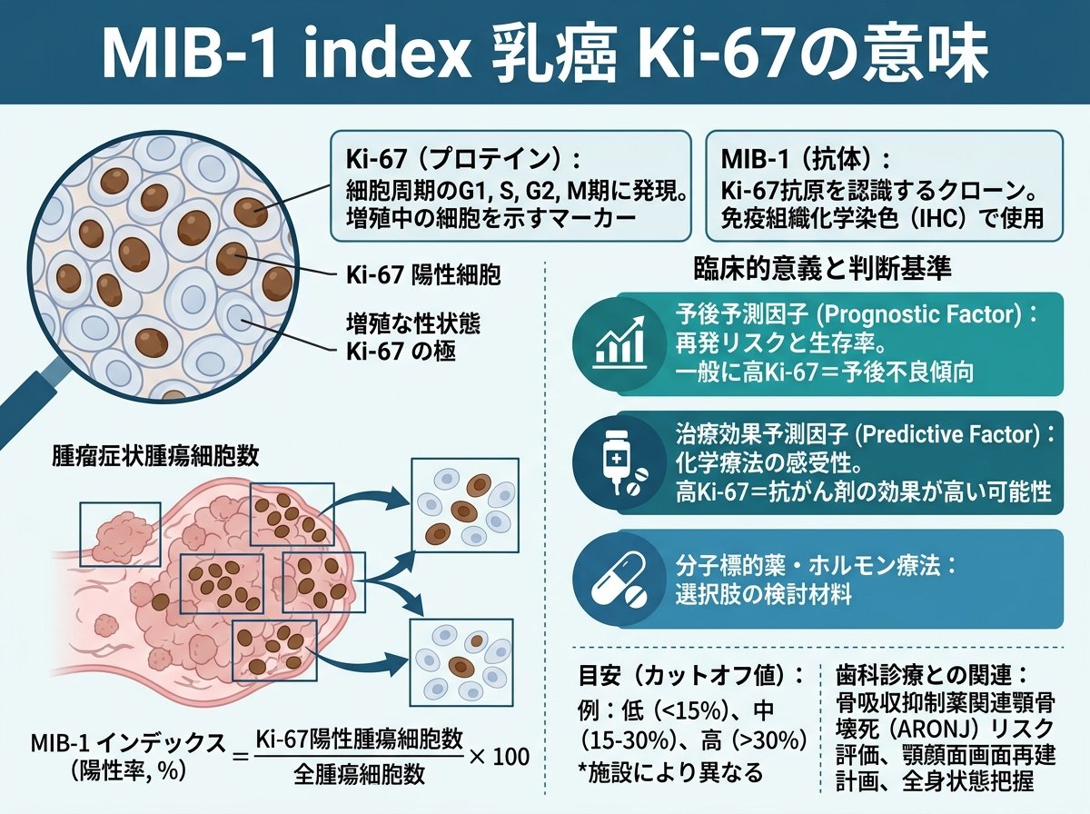 MIB-1 index 乳癌 Ki-67の意味