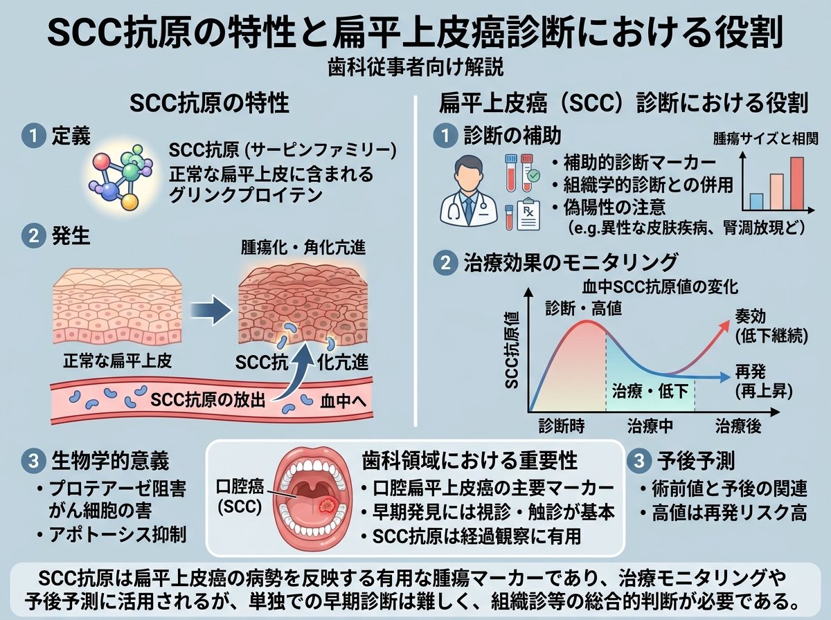 SCC抗原の特性と扁平上皮癌診断における役割