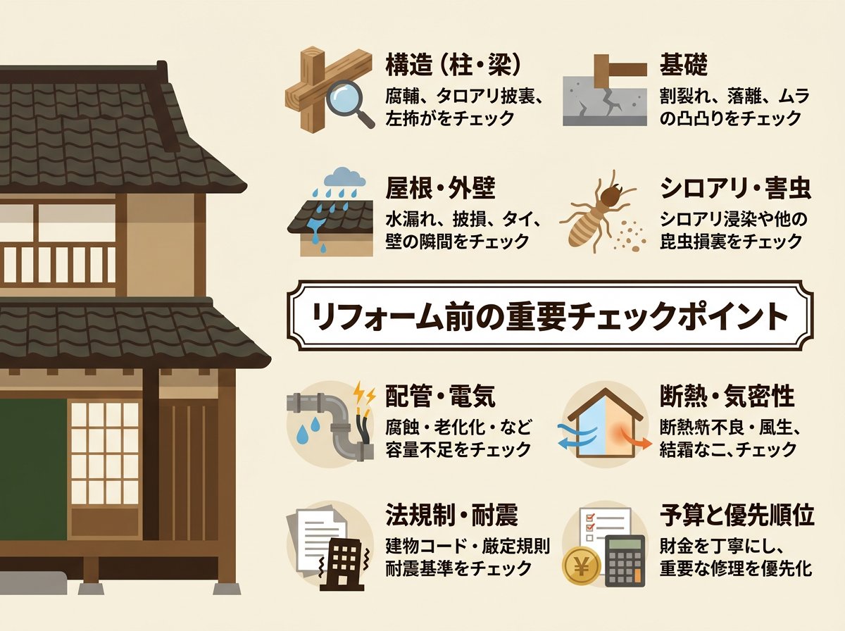 築50年古民家のリフォーム前の重要チェックポイント