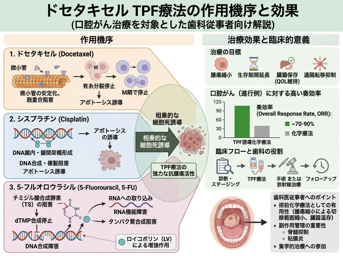 ドセタキセル TPF療法の作用機序と効果