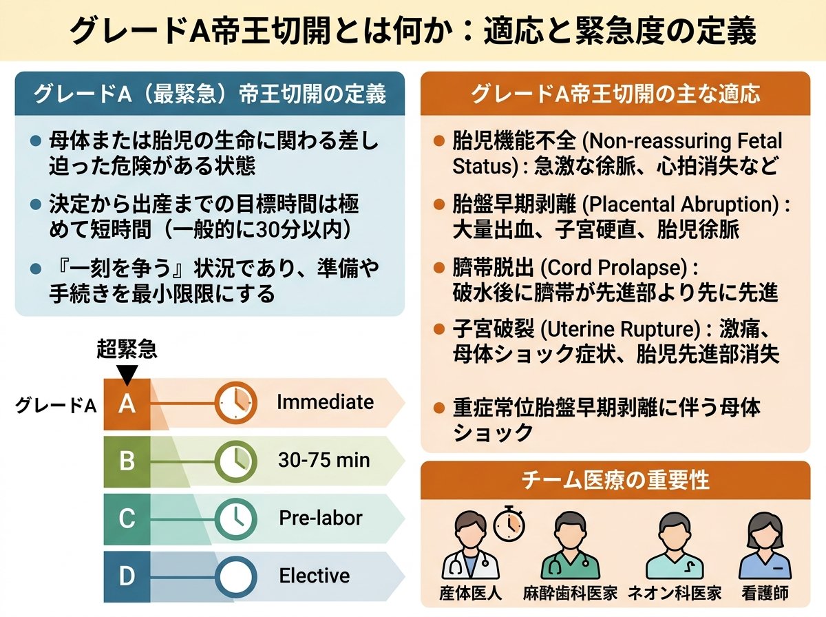 グレードA帝王切開とは何か:適応と緊急度の定義