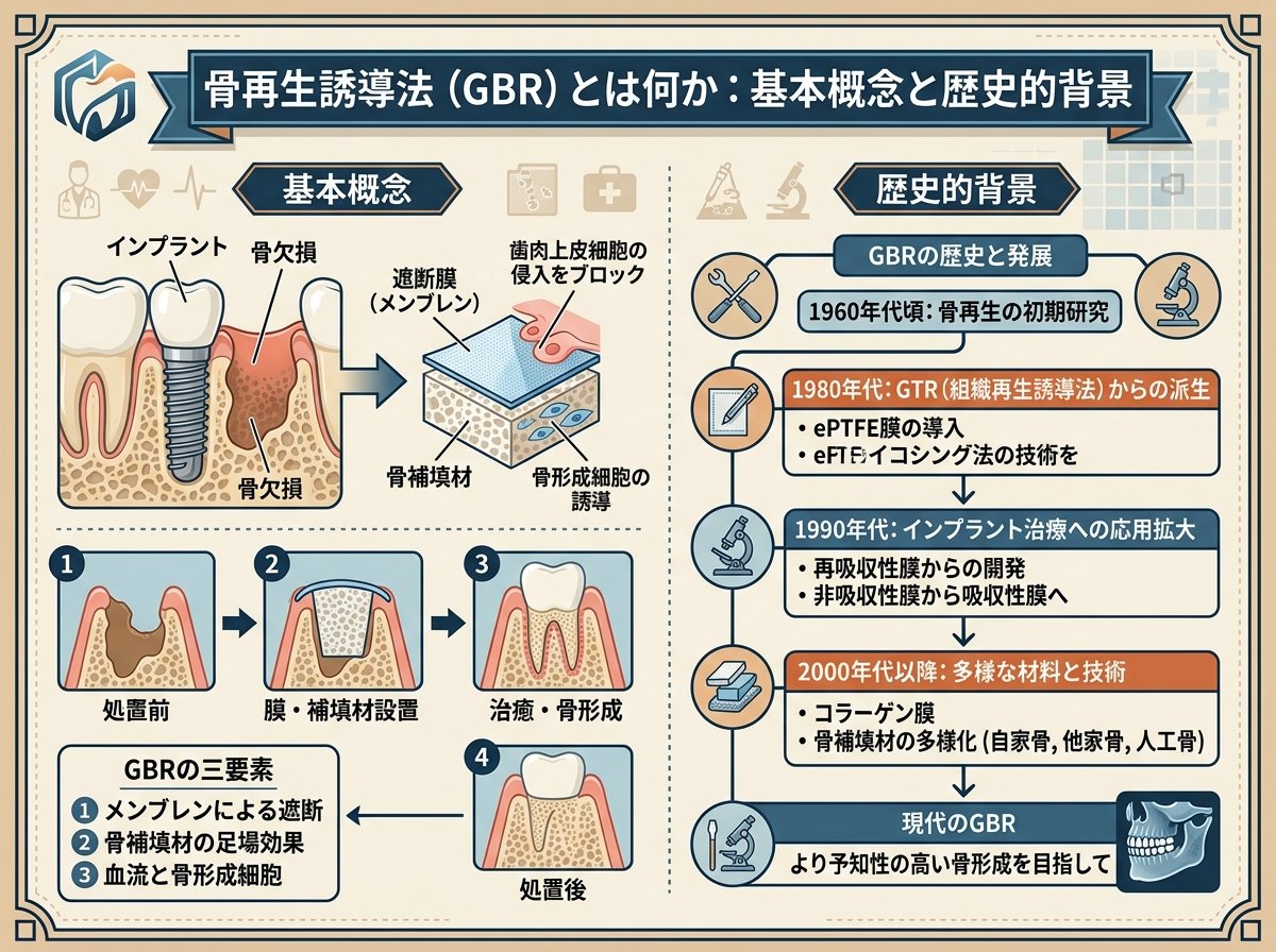 骨再生誘導法(GBR)とは何か:基本概念と歴史的背景