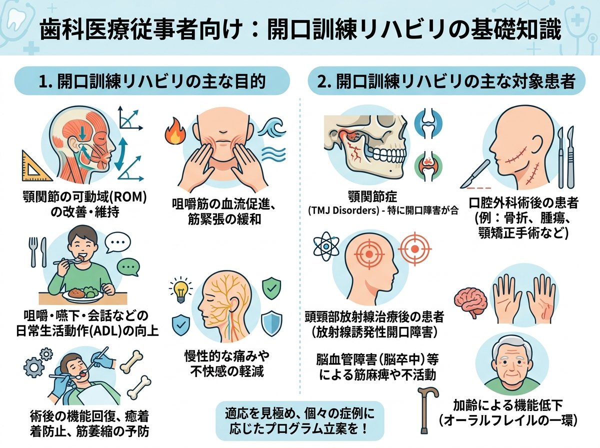 開口訓練リハビリの目的と対象患者の基本知識