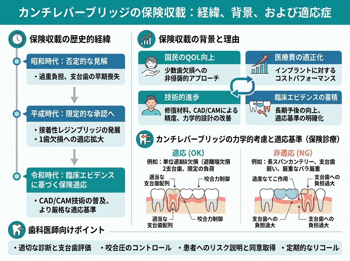 カンチレバーブリッジの保険収載の経緯と背景