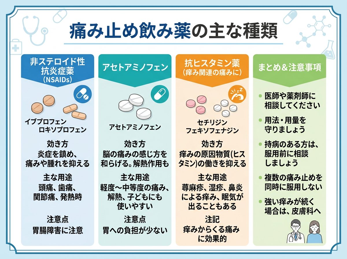痛み止め飲み薬の種類