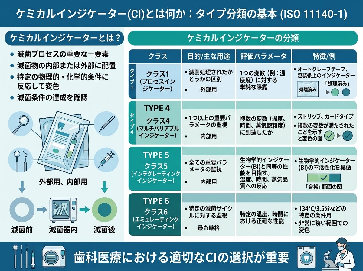 ケミカルインジケーターとは何か:タイプ分類の基本