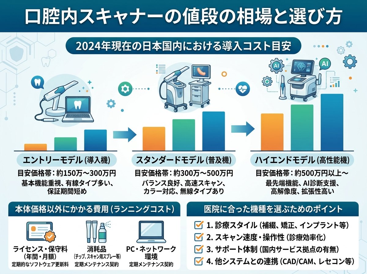 光学スキャナー(口腔内スキャナー)の値段の相場とは