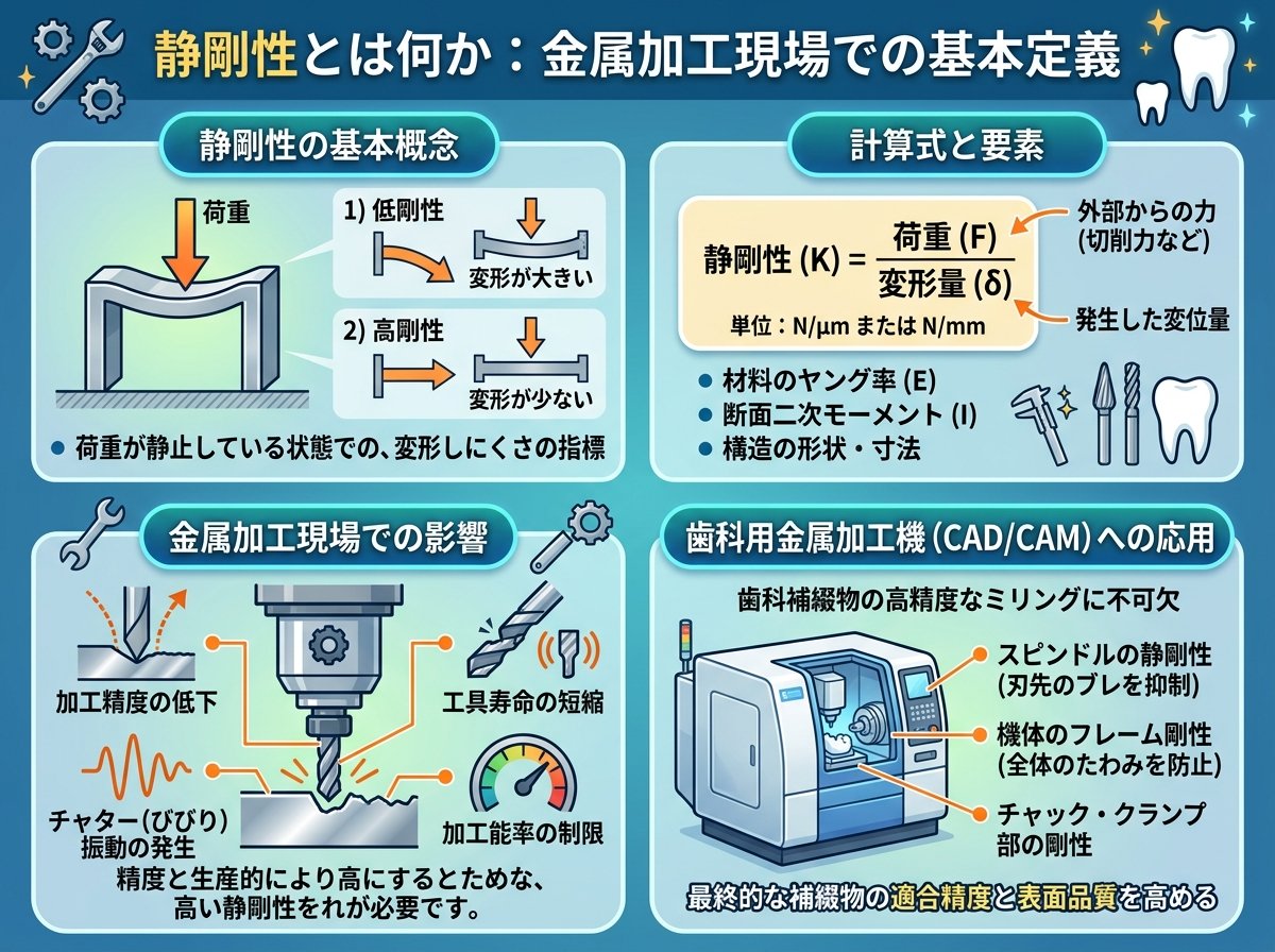 静剛性とは何か：金属加工現場での基本定義