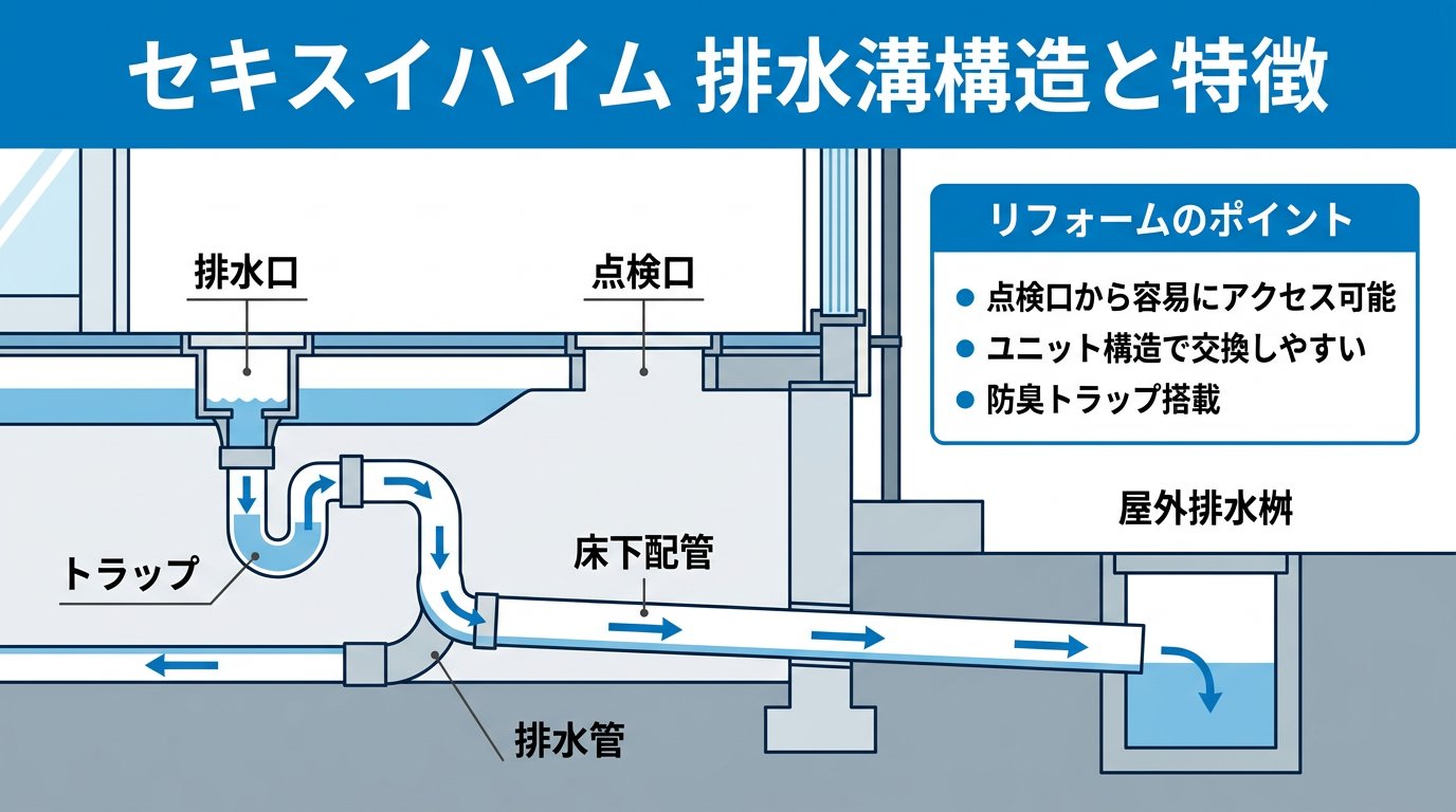 セキスイハイムの排水溝構造と特徴