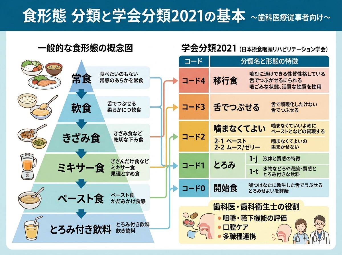 食形態 分類と学会分類2021の基本