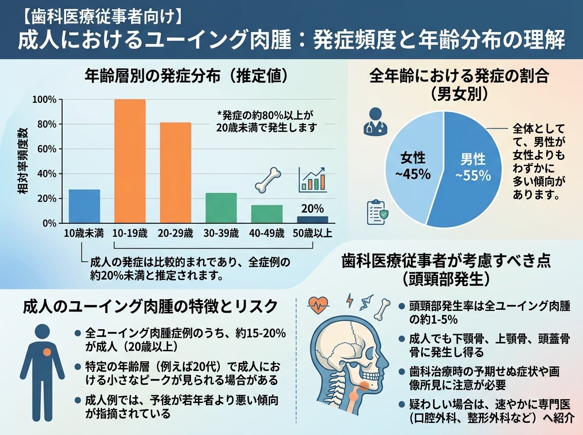 ユーイング肉腫大人の発症頻度と年齢分布